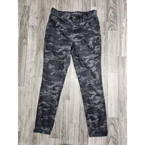 (3/$35) Vanilla Star Womens 5 Gray Camo Pull-On Jegging Stretch Skinny Jeans